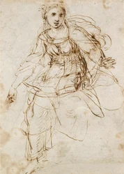 Allegorische figuur van de theologie, begin 16e eeuw