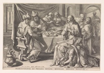 Maria Magdalena wast de voeten van Christus