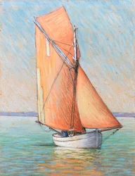 Filadière aan de monding van de Gironde (pastel op papier)