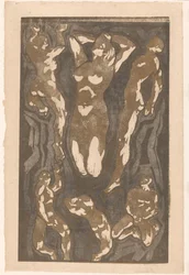 Compositie met zes menselijke figuren