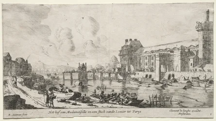 Gezichten van Parijs: Uitzicht op het Louvre en de Tuilerieën