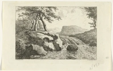 Landschap met waterval