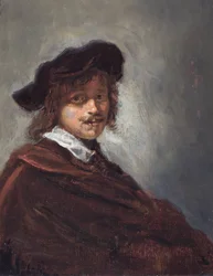 Portret van een man (olieverf op paneel)