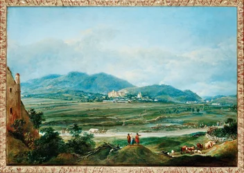 Landschap ten zuiden van Wenen (schilderij op doek)