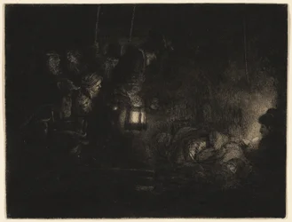 De aanbidding der herders: een nachtstuk, ca. 1657