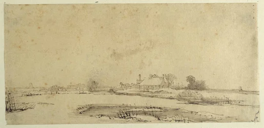 Water, weiden en een boerderij