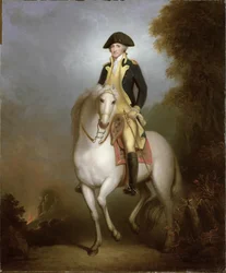 Ruiterportret van George Washington