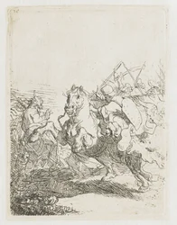 Een cavaleriegevecht