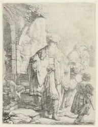 Abraham verdrijft Hagar en Ismaël