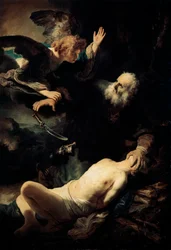 Abraham offert Isaak, 1635