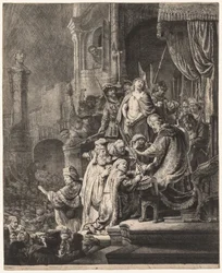 Christus voor Pilatus: Grote Plaat