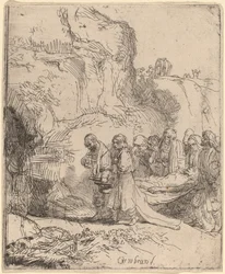 Christus gedragen naar het graf