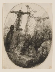De gekruisigde Christus tussen twee dieven