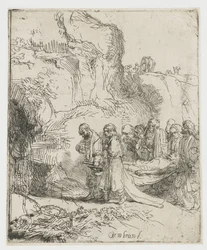 Christus naar het graf gedragen