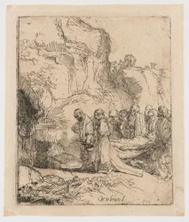 Christus naar het graf gedragen