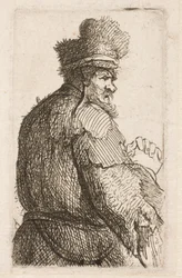 Oude man van achteren gezien