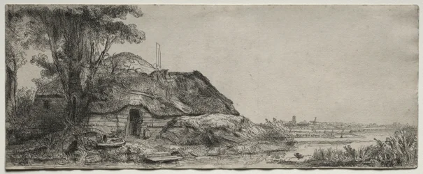 Landschap met een Huisje en een Grote Boom, 1641