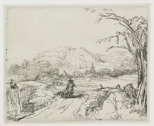 Landschap met schaapsherder en honden (‘Het jagertje’)