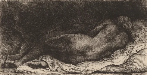 Liggende zwarte vrouw, 1658.