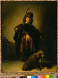Zelfportret in oosters kostuum