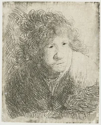 Zelfportret, Voorovergebogen, Luisterend