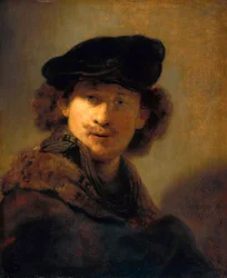 Zelfportret met fluwelen baret, 1634