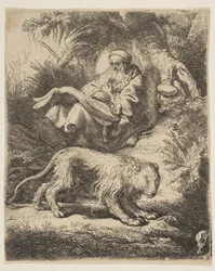 St. Hiëronymus lezend