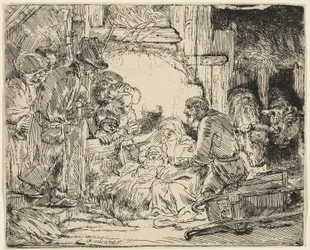 De Aanbidding van de Herders: Met de Lamp