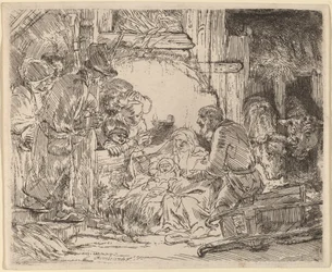 De Aanbidding der Herders: met de Lamp