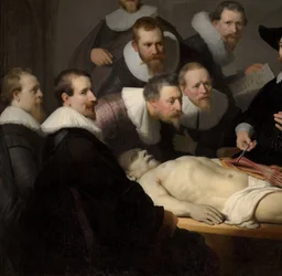 De anatomische les van dr. Nicolaes Tulp, 1632 (detail van 7543)