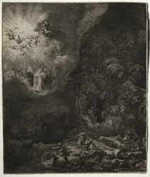 De Engel Verschijnt aan de Herders, 1634