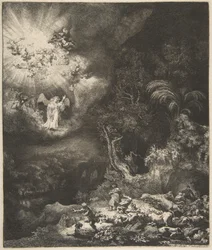 De engel verschijnt aan de herders, 1634