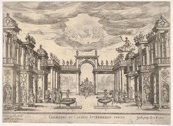 Zesde intermezzo: tuin van Calypso Intermedio sesto: giardino di Calipso, uit de serie...