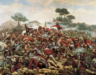 Giuseppe Garibaldi bij de Slag om Calatafimi, 15 mei