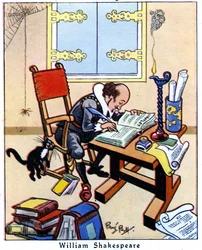 Shakespeare schrijft Hamlet, 1936