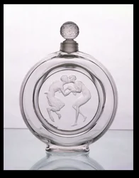Le Baiser du Faune, heldere glazen parfumfles voor Molinard door Lalique
