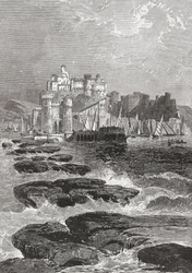 Pozzuoli, Napels, Zuid-Italië in de late 19e eeuw. Uit Italiaanse Prenten door Rev. Samuel Manning, gepubliceerd ca. 1890