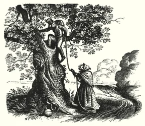 Hans Christian Andersen: De tondeldoos (litho)