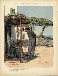 Illustratie van Ricardo Flores (1878-1918) in Le Rire, 24/02/12 - Côte d