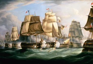 De Slag bij Trafalgar, 21 oktober 1805, Het Middaguur