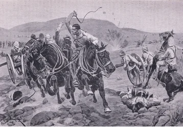 Veldartillerie komt in actie