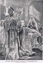 Edward de Belijder gekroond in Winchester, 1043, uit 