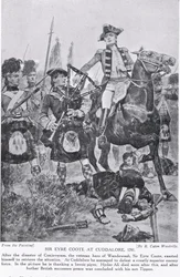 Sir Eyre Coote bij Cuddalore, illustratie uit 