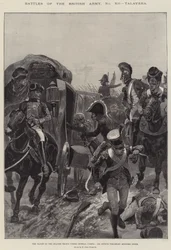 Slagen van het Britse Leger, Talavera, de Vlucht van de Spaanse Troepen onder Generaal Cuesta, Sir Arthur Wellesley herstelt de Orde