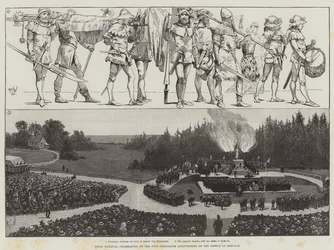 Zwitserse nationale viering van de vijfhonderdste verjaardag van de Slag bij Sempach