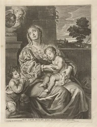 Madonna met slapend Kind en Johannes de Doper