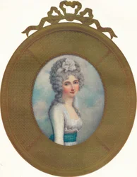 Miniatuurportret van Katherine, Lady Manners, Later Lady Huntingtower, 1787, 1907