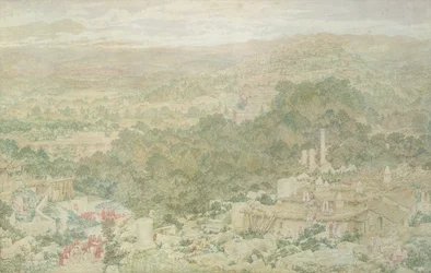 Een uitzicht op de oude stad Tlos in Lycië, 1883