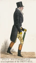 Een uitzicht op Westmoreland, of een indruk van het privyzegel, 1821