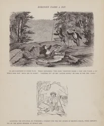 Pagina uit De Amerikaanse Tour van de heren Brown, Jones en Robinson
